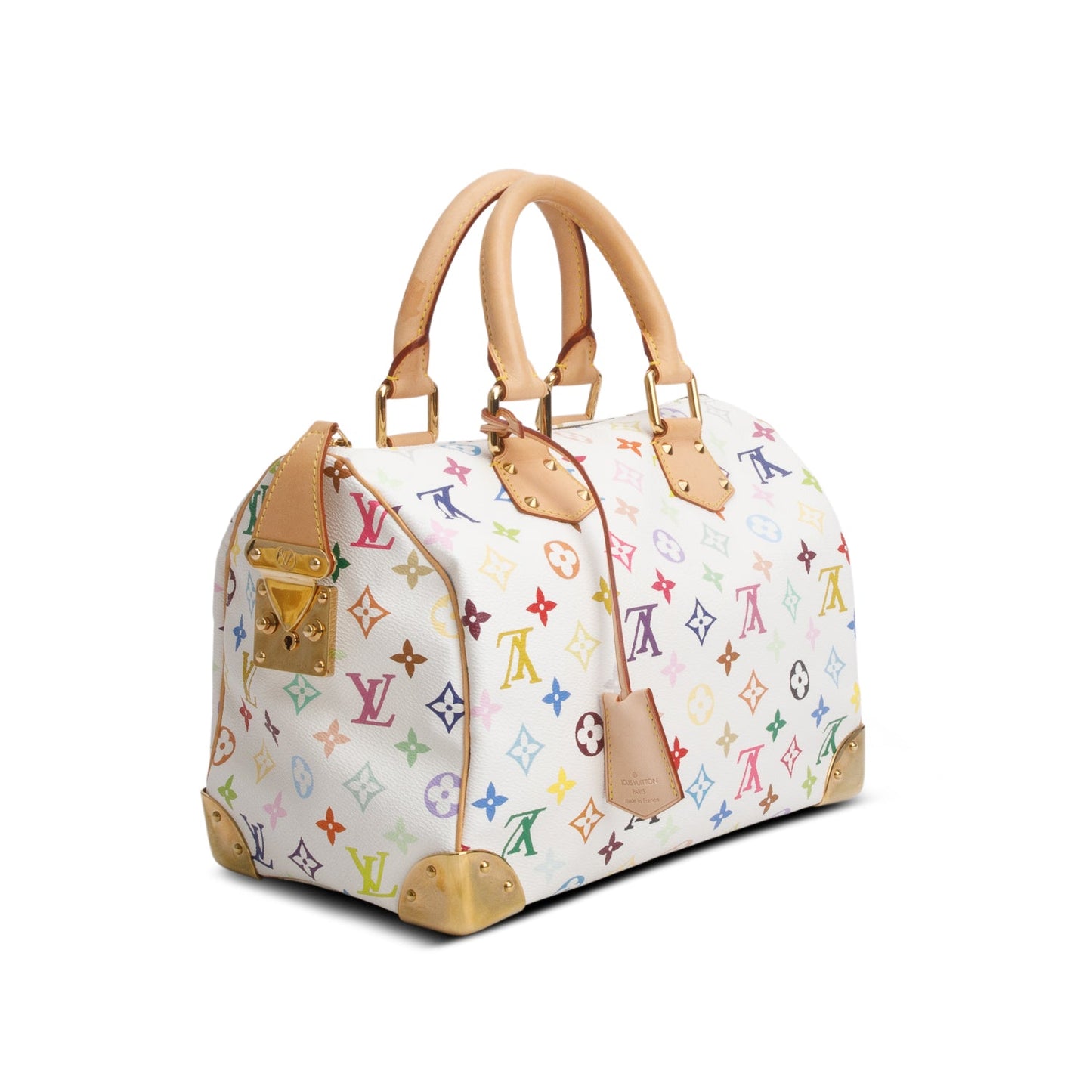 Louis Vuitton White Monogram Multicolore Speedy 30