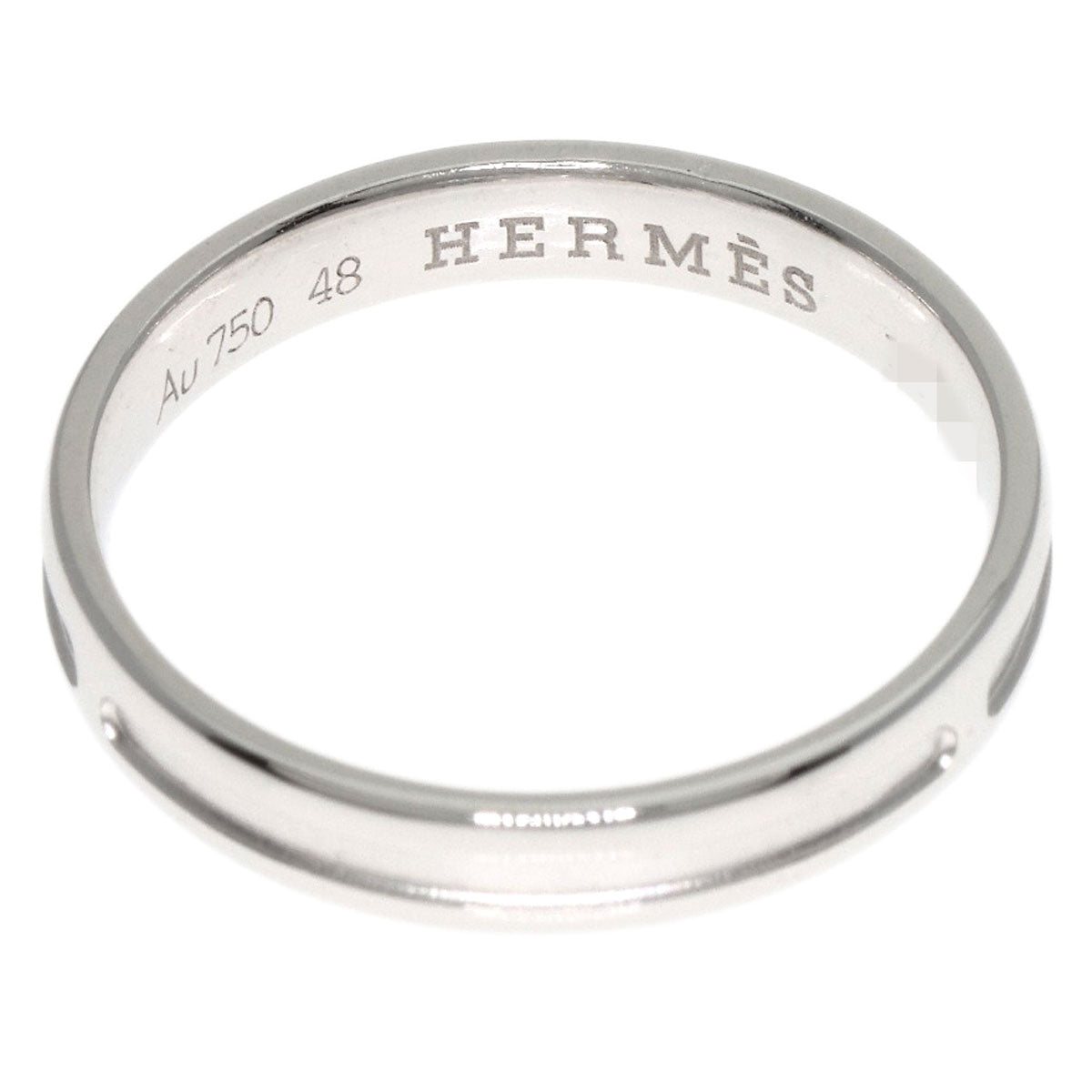HERMES Ring K18WG Silver Arianne #48 Women