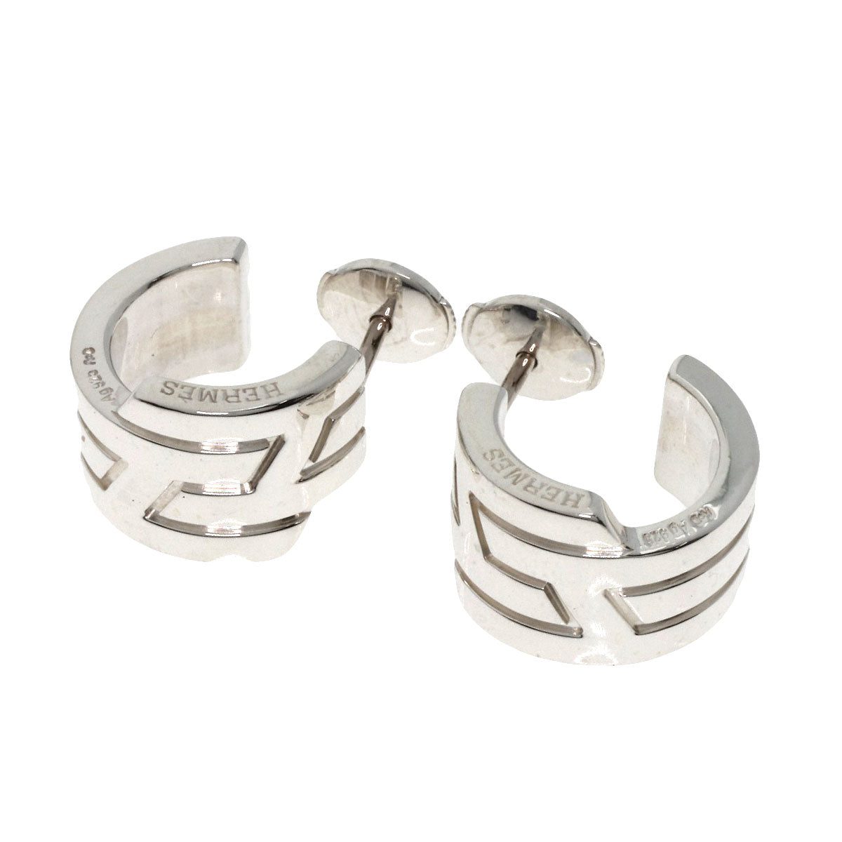 HERMES Pierce SV Silver Italy Women