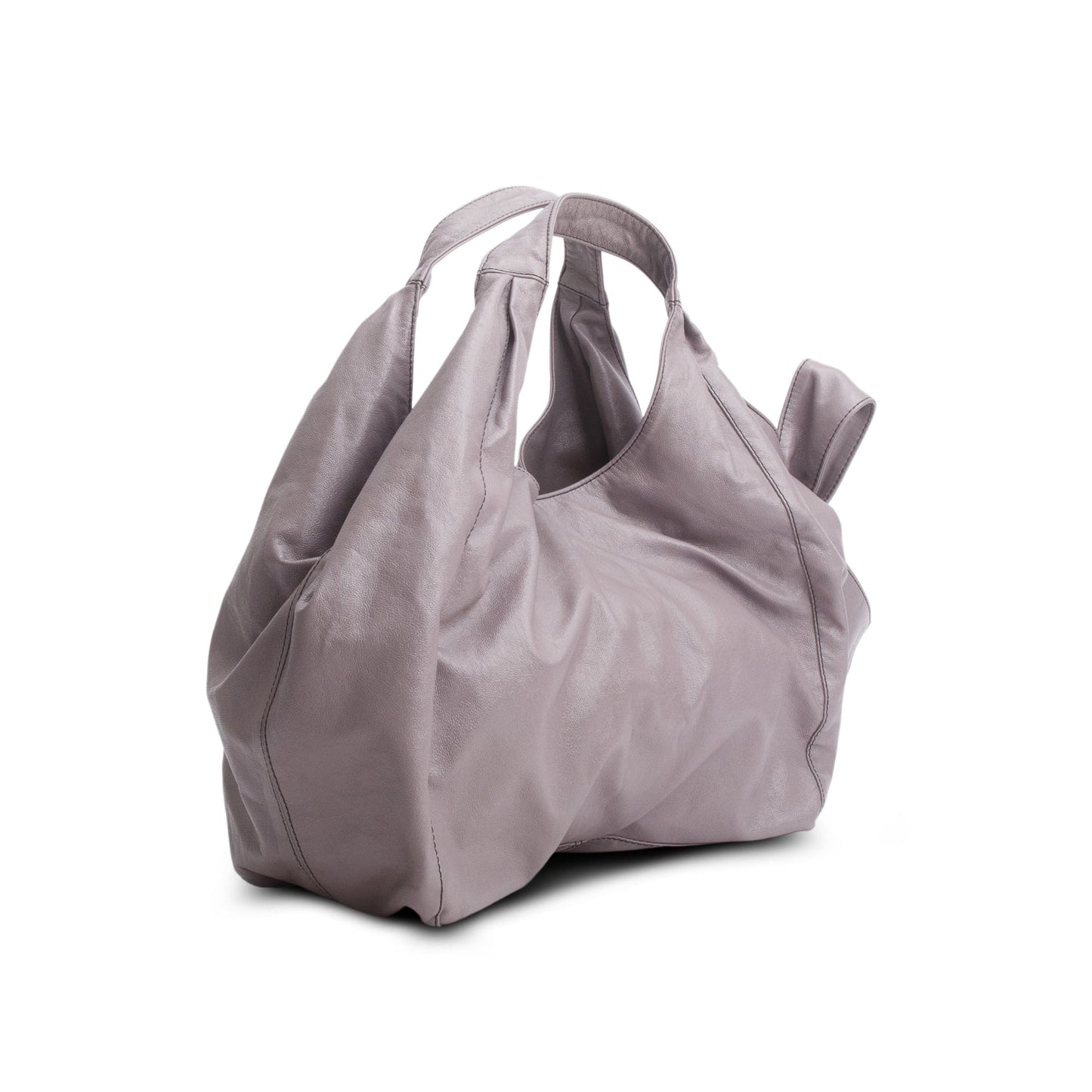 Valentino Purple Patent Leather Bow Hobo Bag
