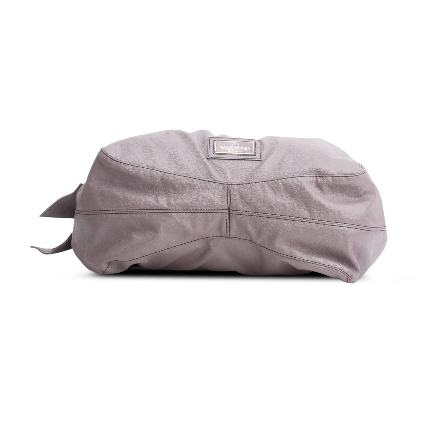 Valentino Purple Patent Leather Bow Hobo Bag