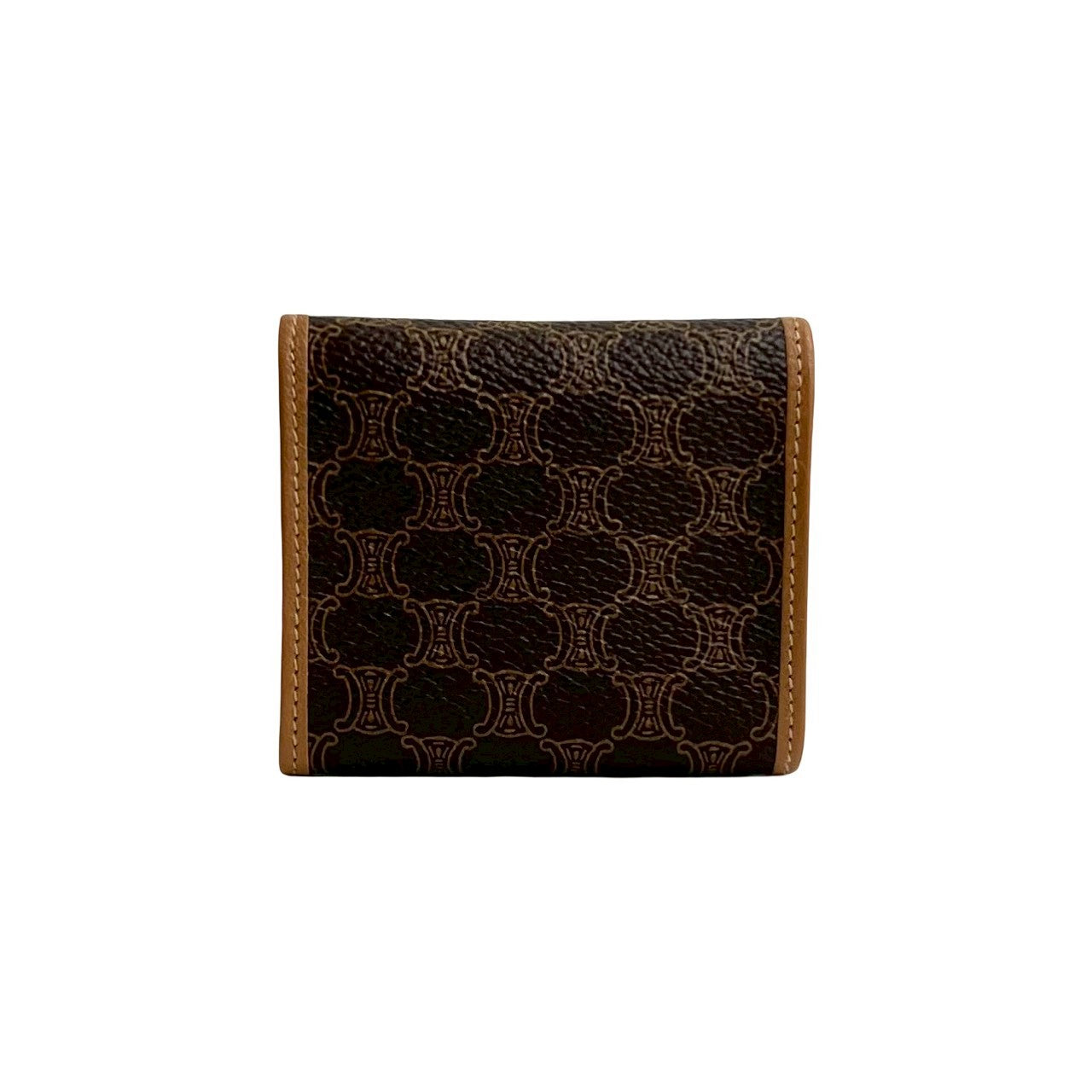 CELINE Coin case leather Brown