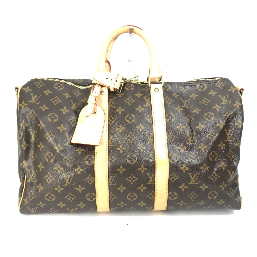 LOUIS VUITTON Boston Duffel bag âl41418 Monogram canvas Brown Travel Bag Shoulder Bag Handbag Keepall bandouliere45 Women