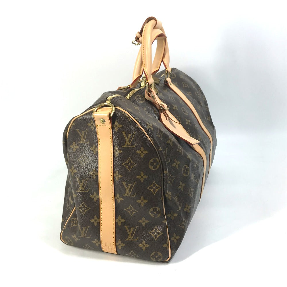 LOUIS VUITTON Boston Duffel bag âl41418 Monogram canvas Brown Travel Bag Shoulder Bag Handbag Keepall bandouliere45 Women