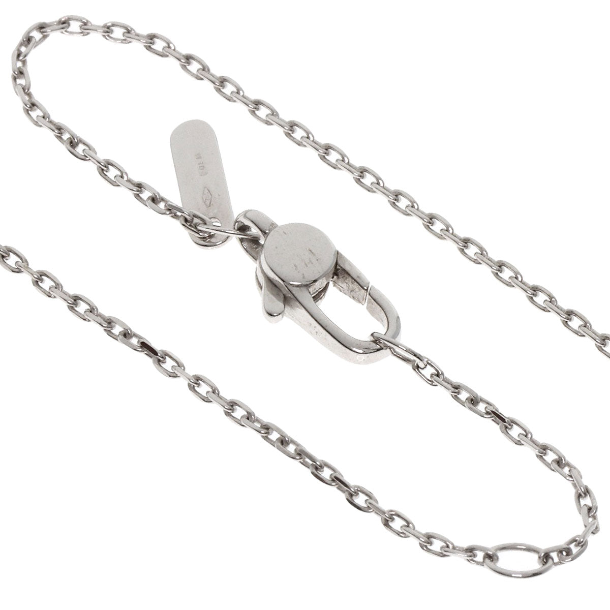 GUCCI Necklace K18WG Silver Icon Twirl Diamond