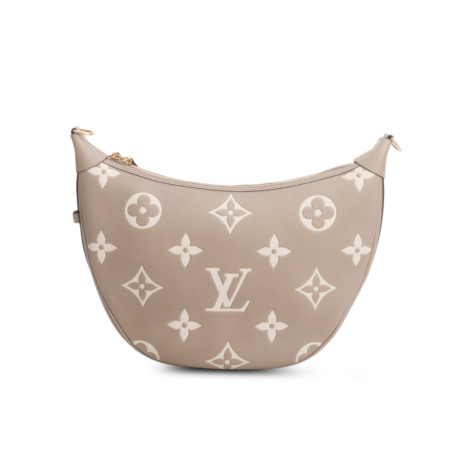 Louis Vuitton 2025 Beige Empreinte Monogram Giant Loop Hobo
