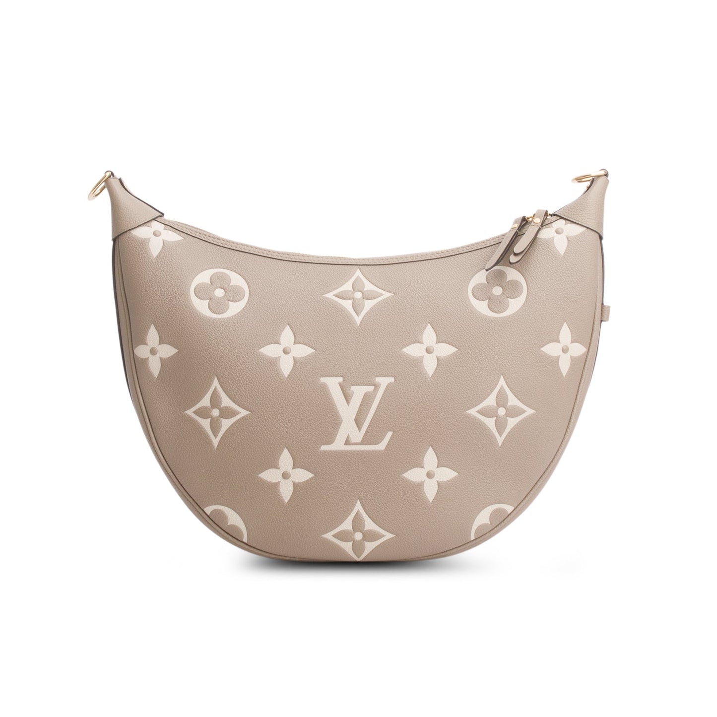 Louis Vuitton 2025 Beige Empreinte Monogram Giant Loop Hobo