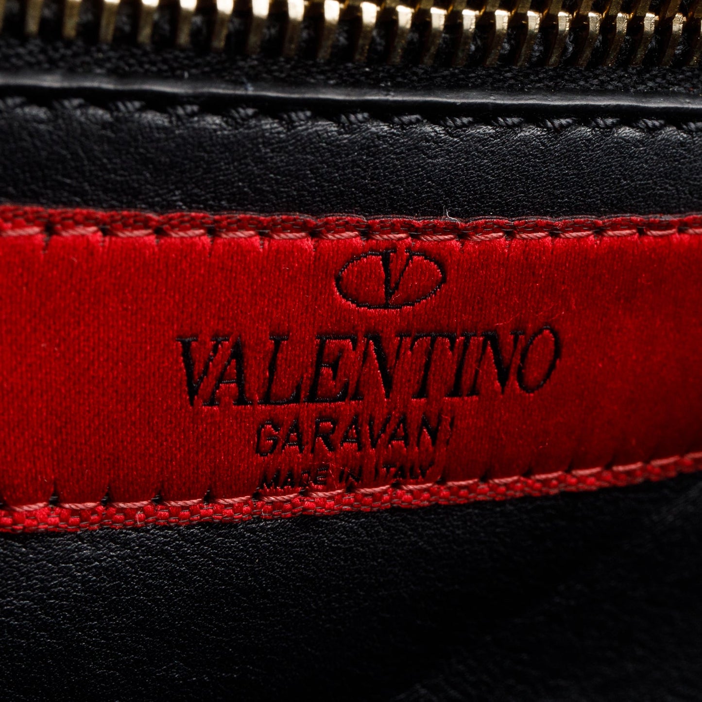 Valentino Black Calfskin Leather Small Rockstud Tote Bag