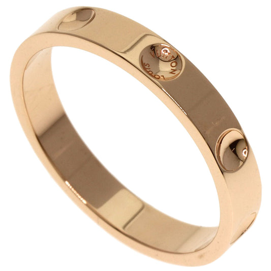 LOUIS VUITTON Ring 18K Pink Gold gold Petteberg Emplant #60 unisex(Unisex)