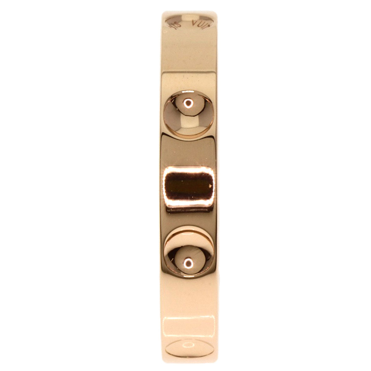 LOUIS VUITTON Ring 18K Pink Gold gold Petteberg Emplant #60 unisex(Unisex)