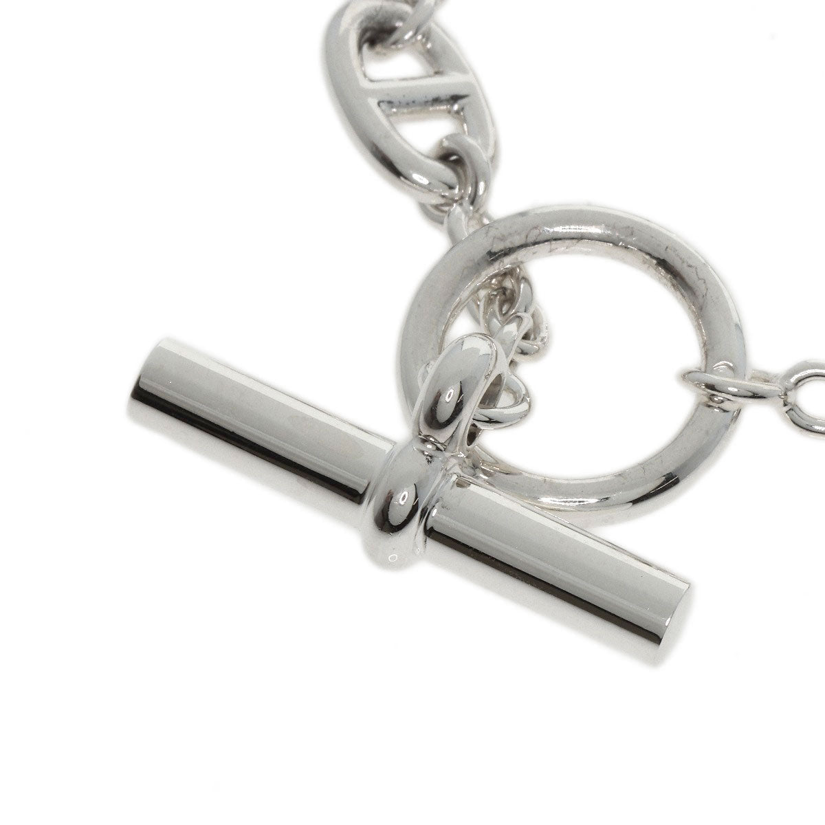 HERMES bracelet SV Silver Chene Dunkle Farandole Women