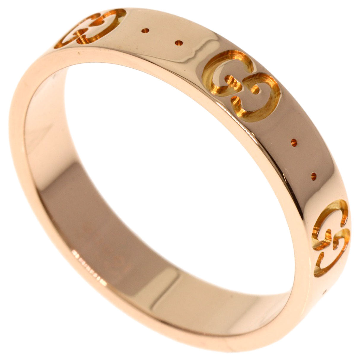GUCCI Ring 18K Pink Gold gold Icon ring # 13 Women