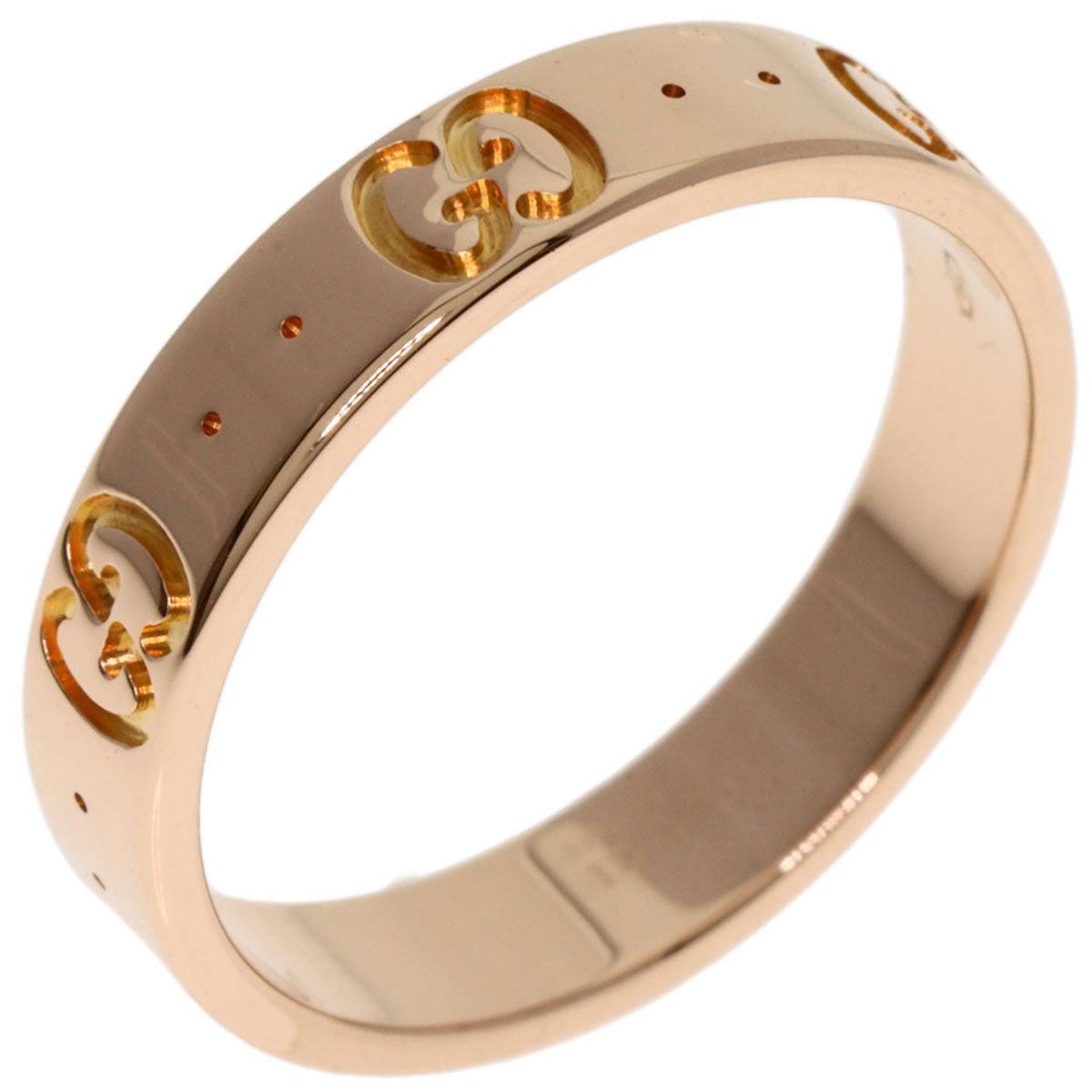 GUCCI Ring 18K Pink Gold gold Icon ring # 13 Women