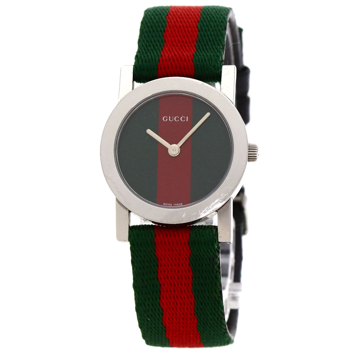 GUCCI Watches Quartz 5200L.1 Stainless Steel Silver Sherry line Red x green dial