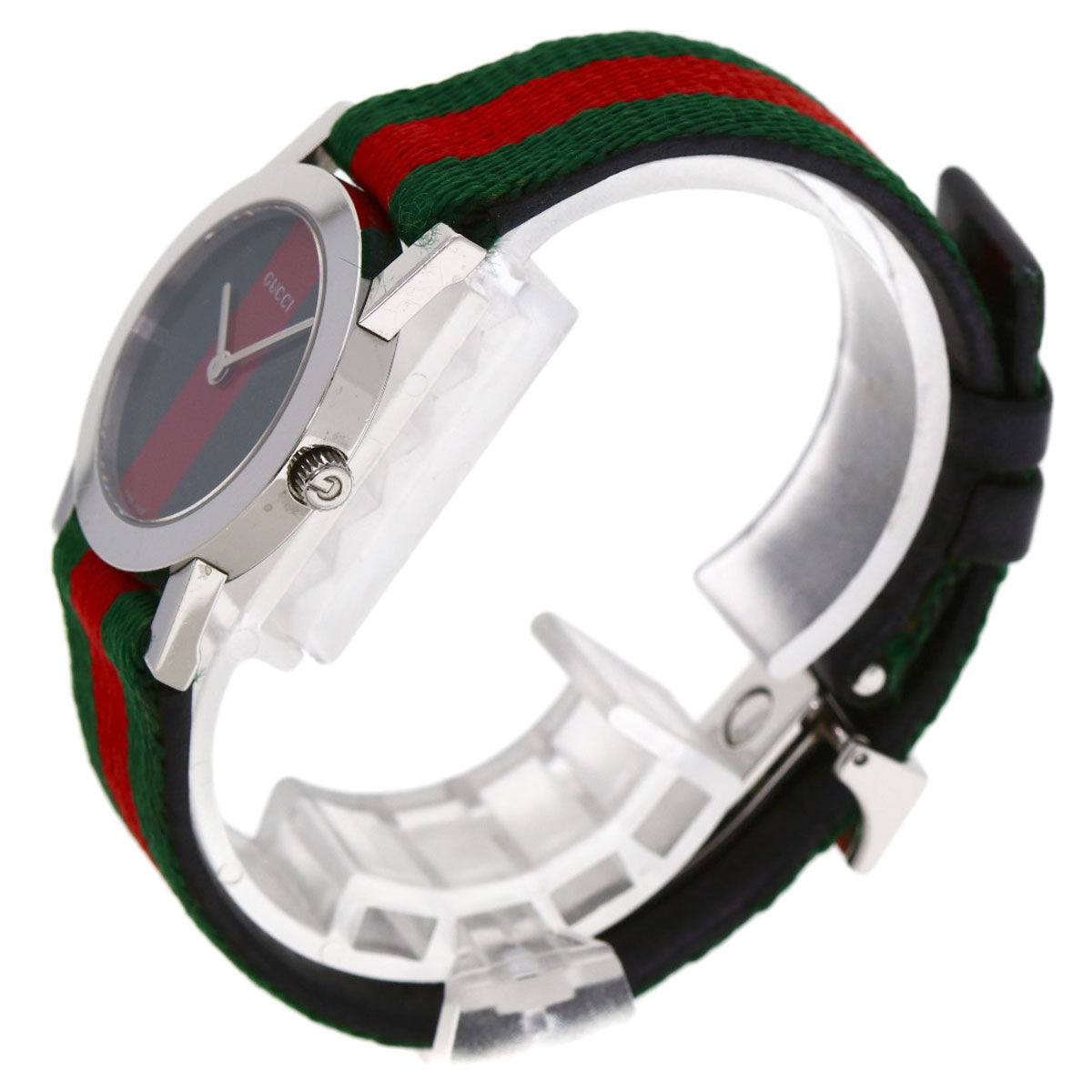 GUCCI Watches Quartz 5200L.1 Stainless Steel Silver Sherry line Red x green dial