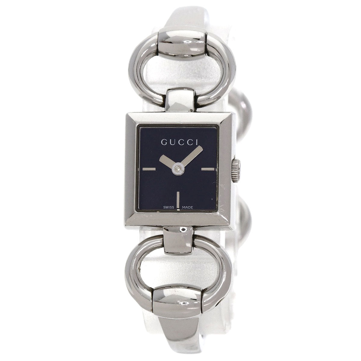 GUCCI Watches Quartz 120 Stainless Steel Silver Tornavoni black dial