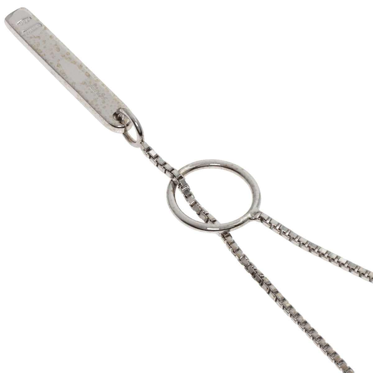 GUCCI Necklace K18WG Silver lariat