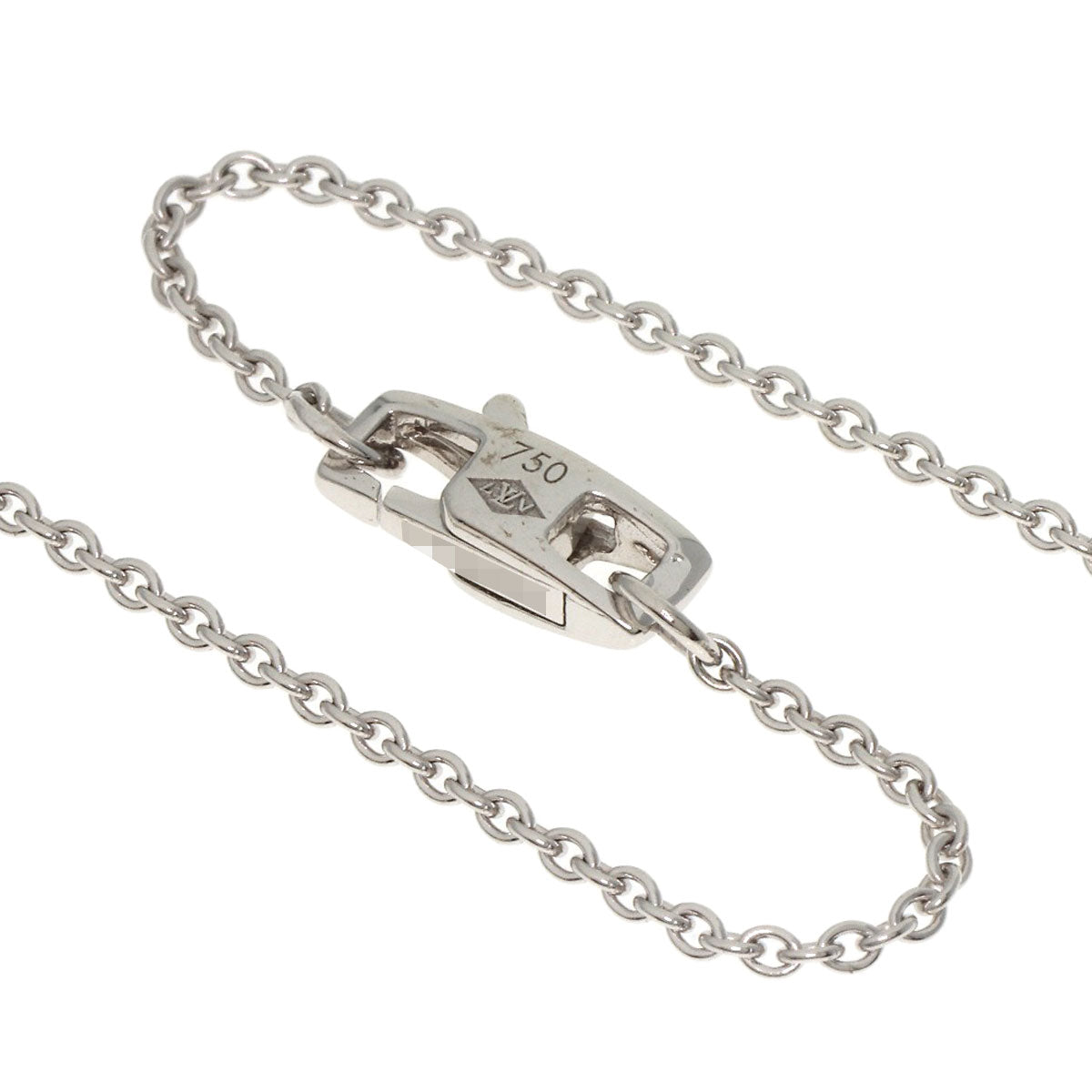 LOUIS VUITTON Necklace K18WG Silver Pandantif Amplant Pink Sapphire