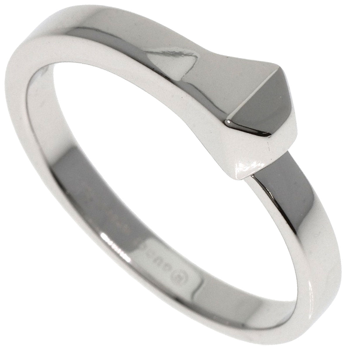 GUCCI Ring K18WG Silver Nailhead #16