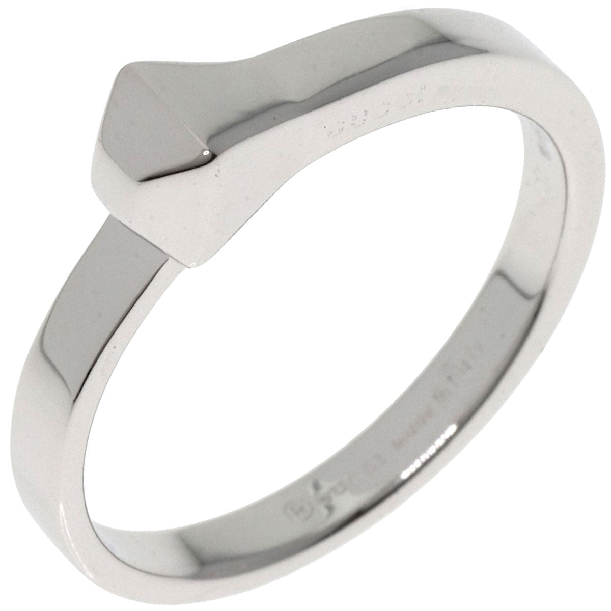 GUCCI Ring K18WG Silver Nailhead #16