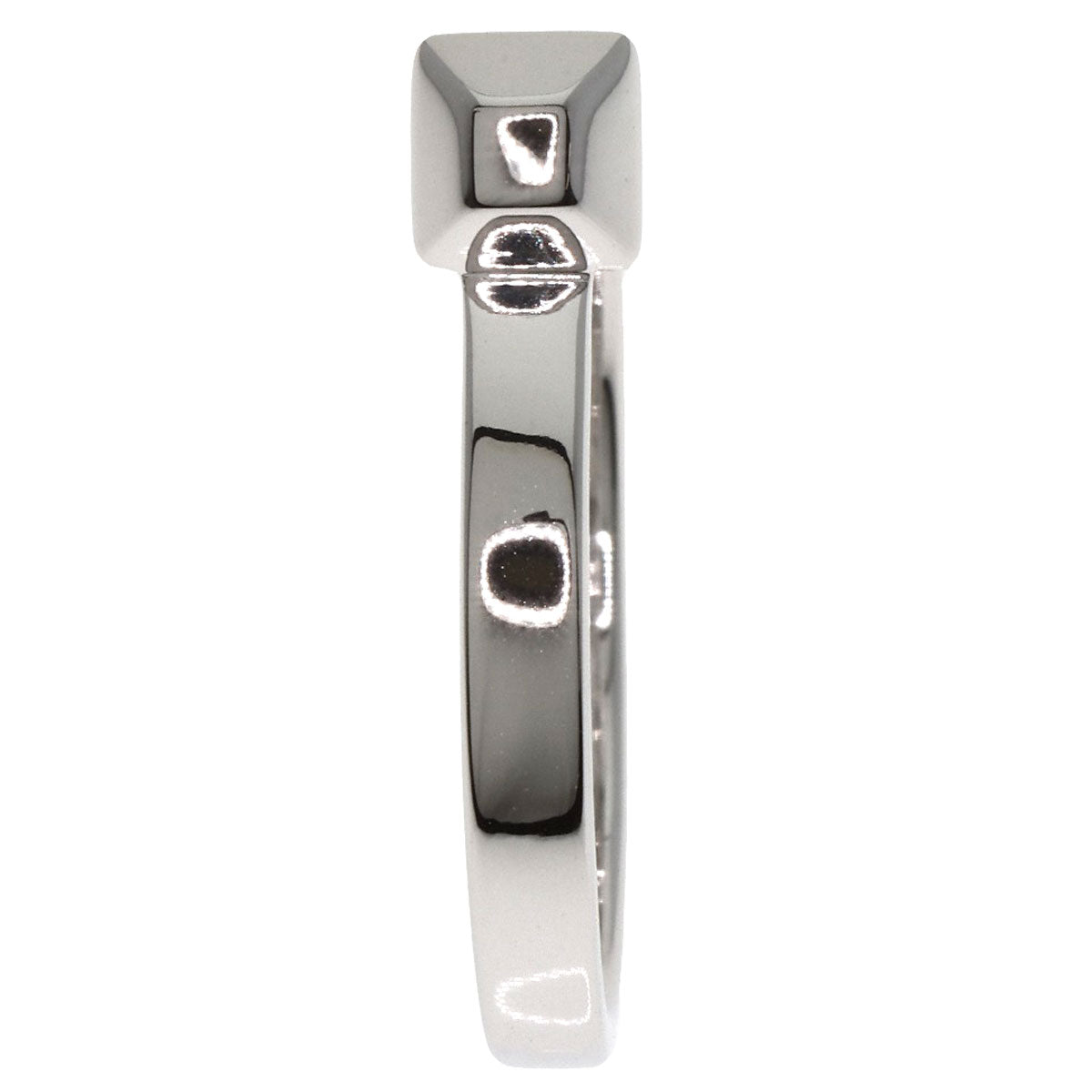 GUCCI Ring K18WG Silver Nailhead #16