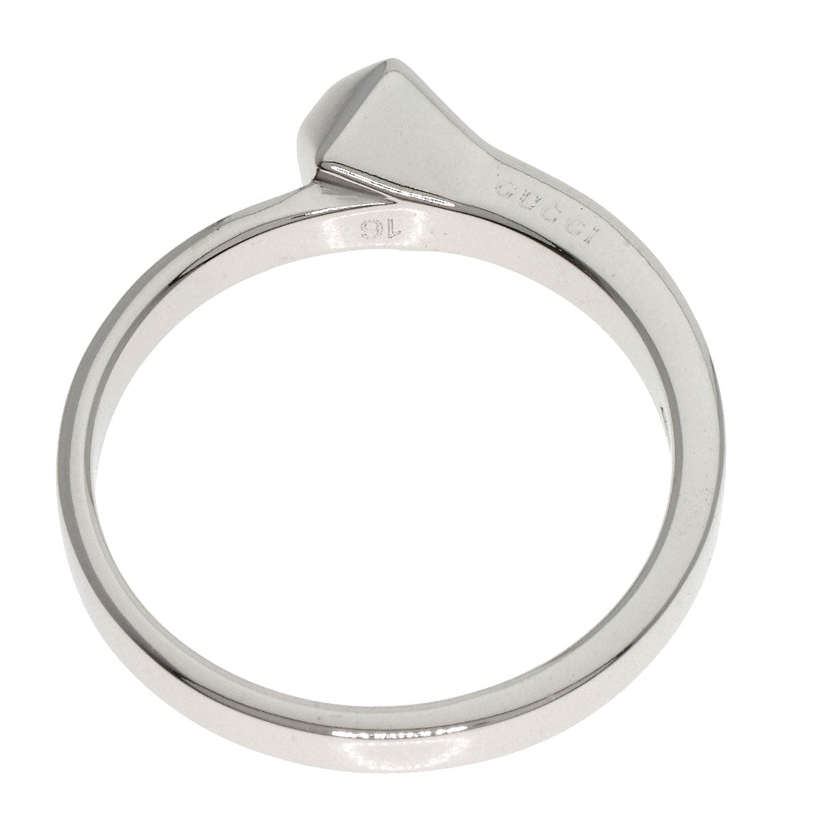 GUCCI Ring K18WG Silver Nailhead #16