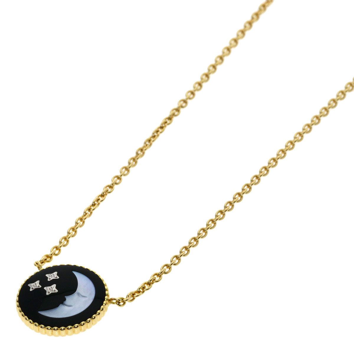 Dior Necklace 18K Yellow Gold gold Rose Celeste Moon and Sun