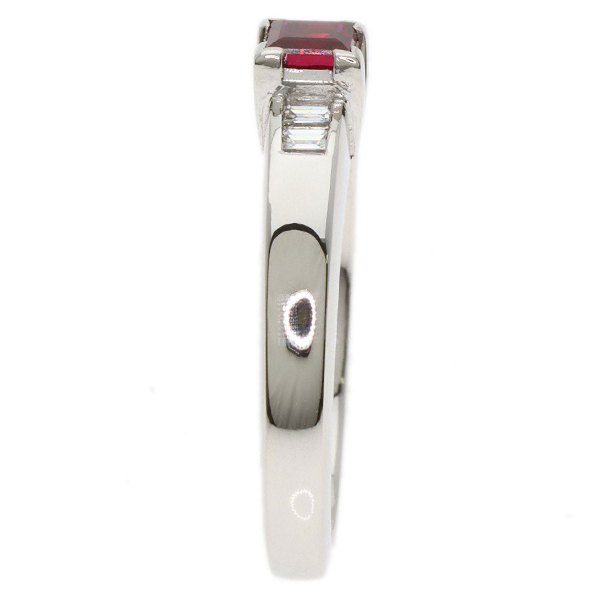 Dior Ring PT900 Silver Garnet diamond