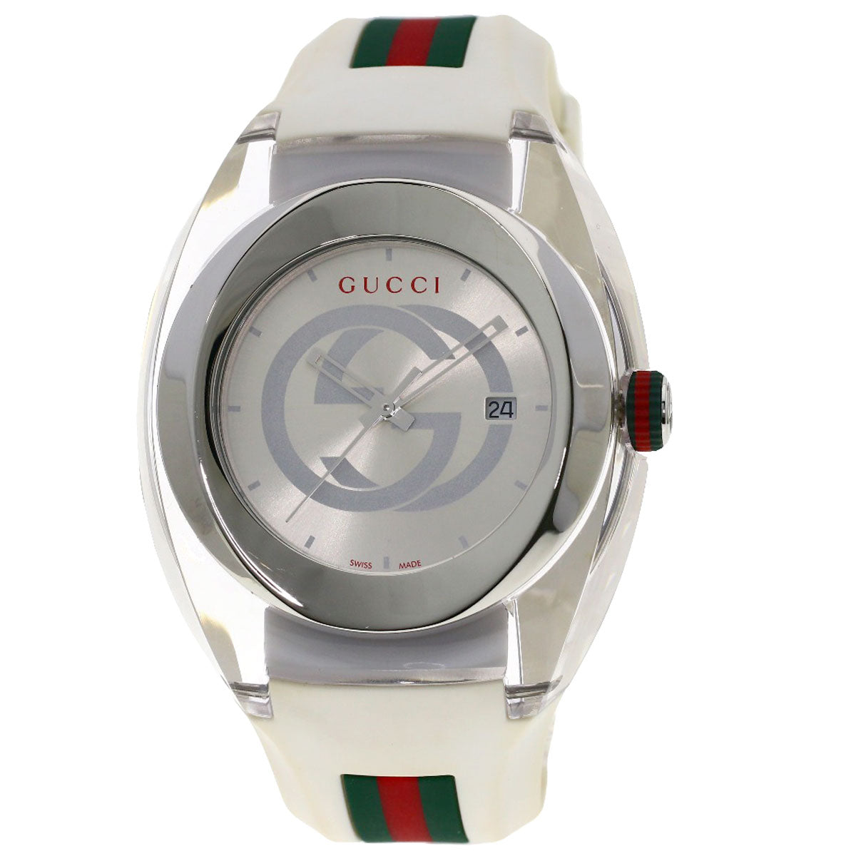 GUCCI Watches Quartz 137.1 Stainless Steel white SYNC Silver dial
