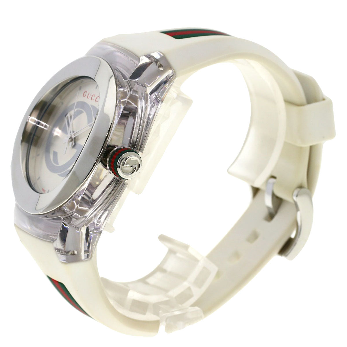 GUCCI Watches Quartz 137.1 Stainless Steel white SYNC Silver dial