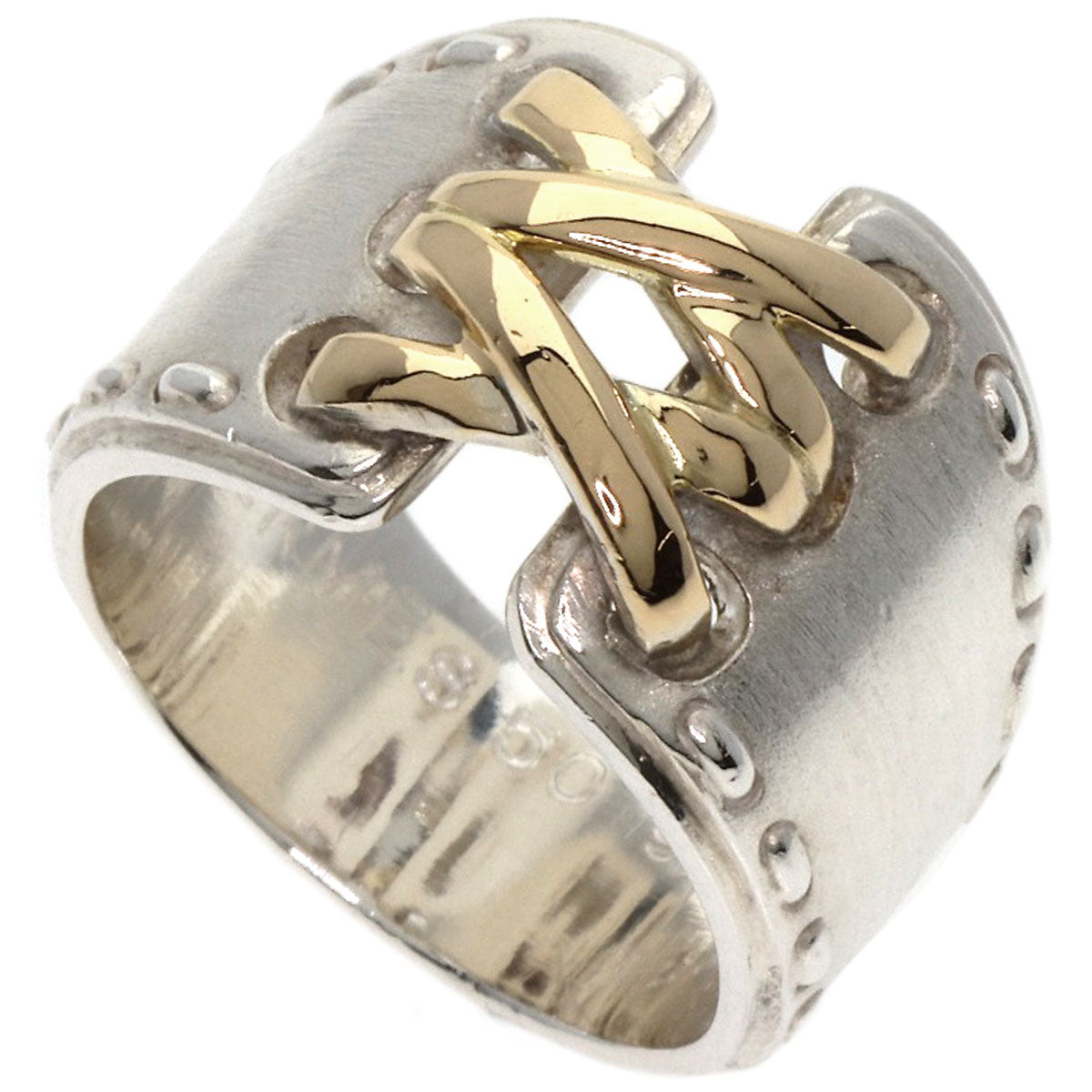 HERMES Ring SV gold Mexico Ring #50