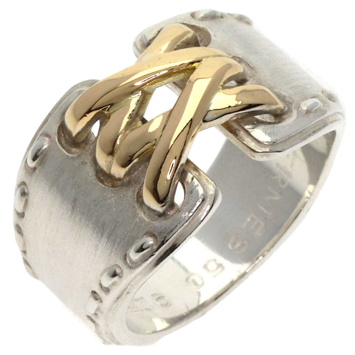 HERMES Ring SV gold Mexico Ring #50
