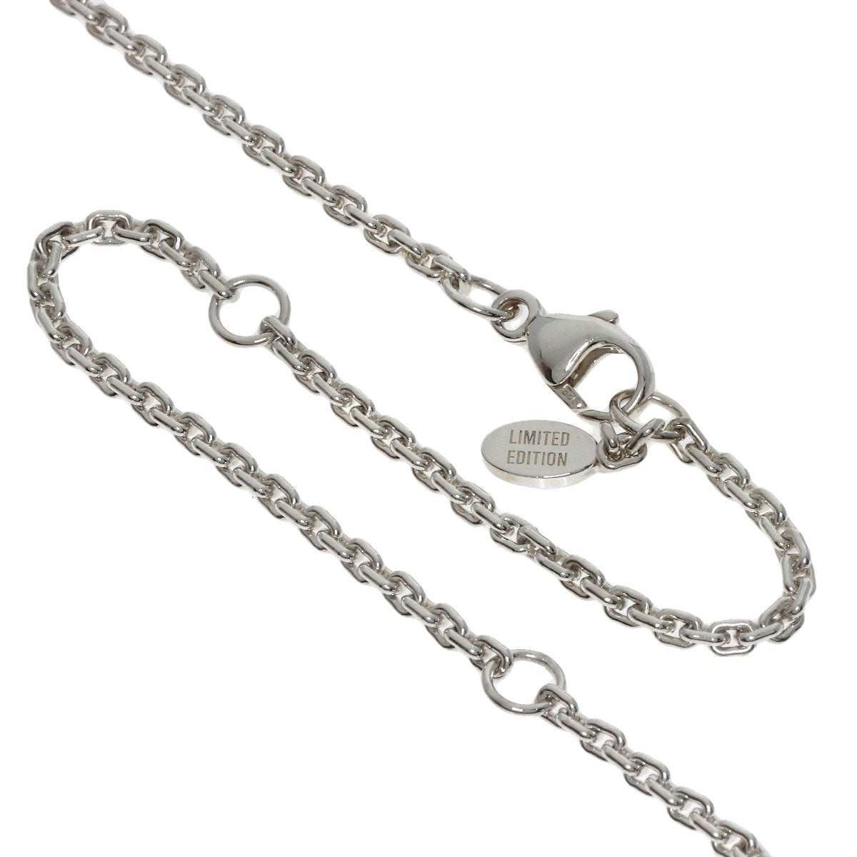 LOUIS VUITTON Necklace SV Silver Lockit Learn