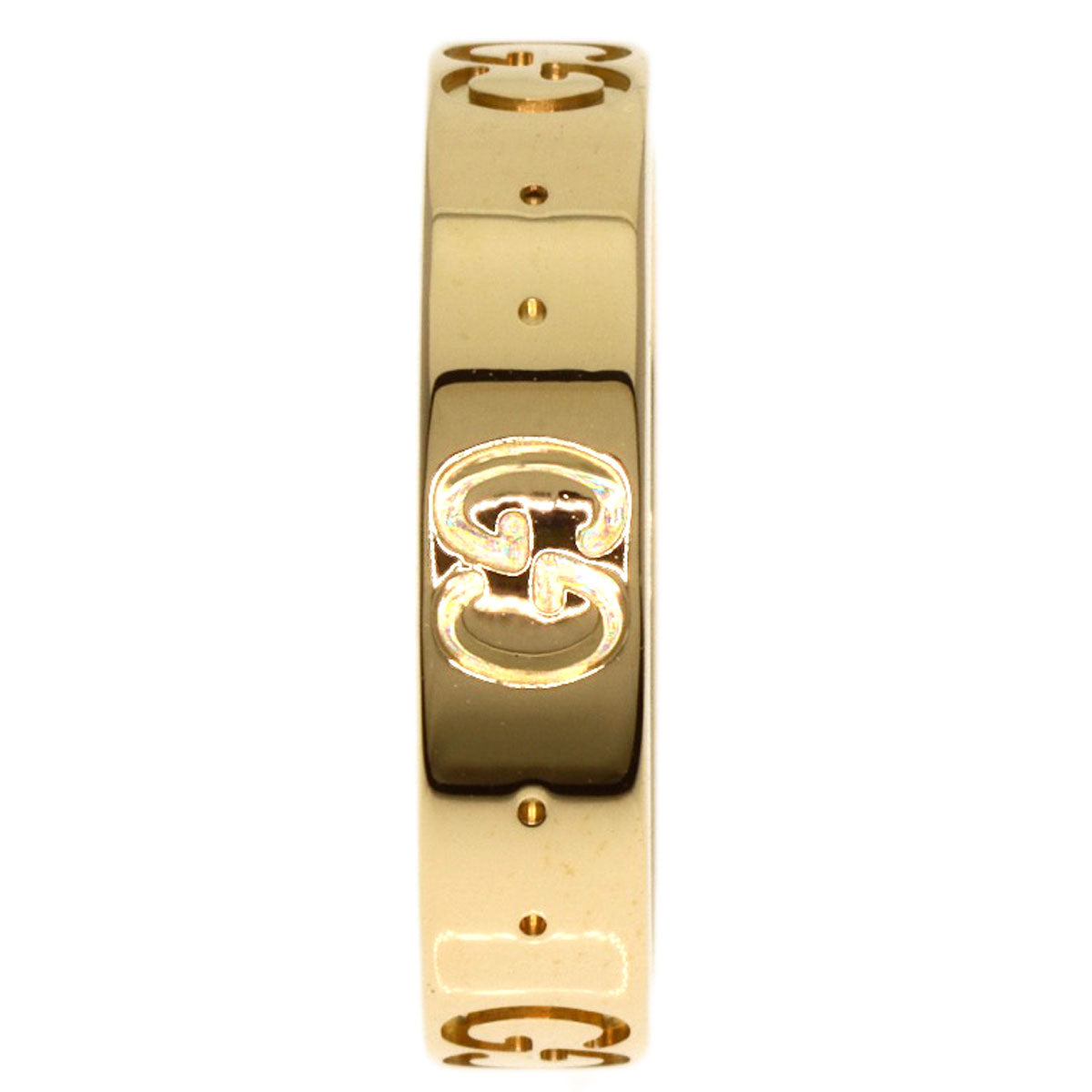 GUCCI Ring 18K Yellow Gold gold GG Icon #9