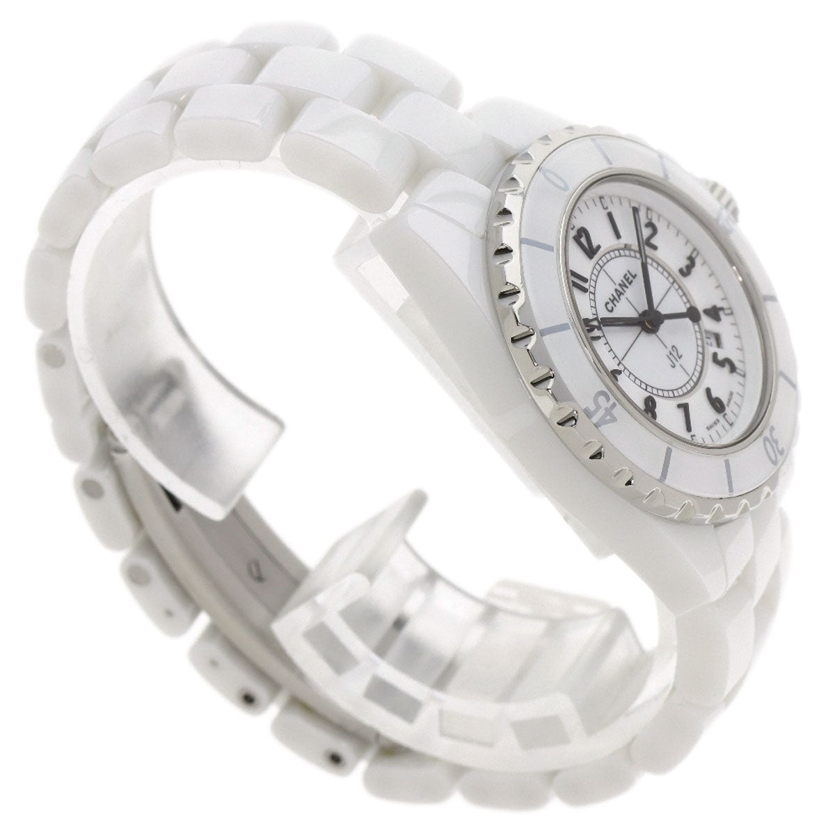 CHANEL Watches Quartz H0968 ceramic white J12 1.3" White Ceramic white dial