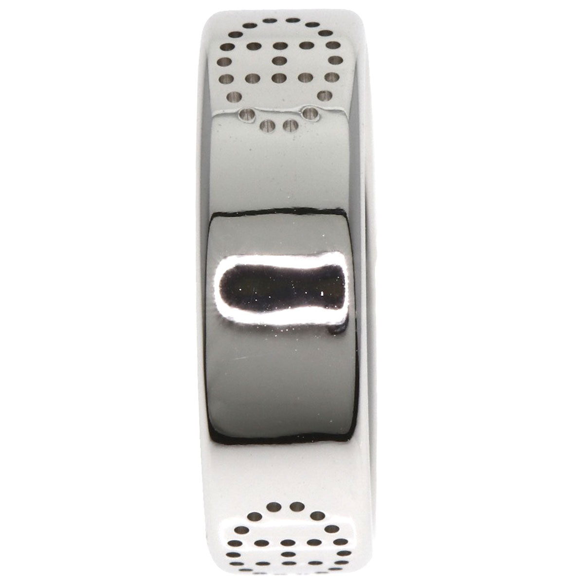HERMES Ring K18WG Silver Eclipse Ruban #49