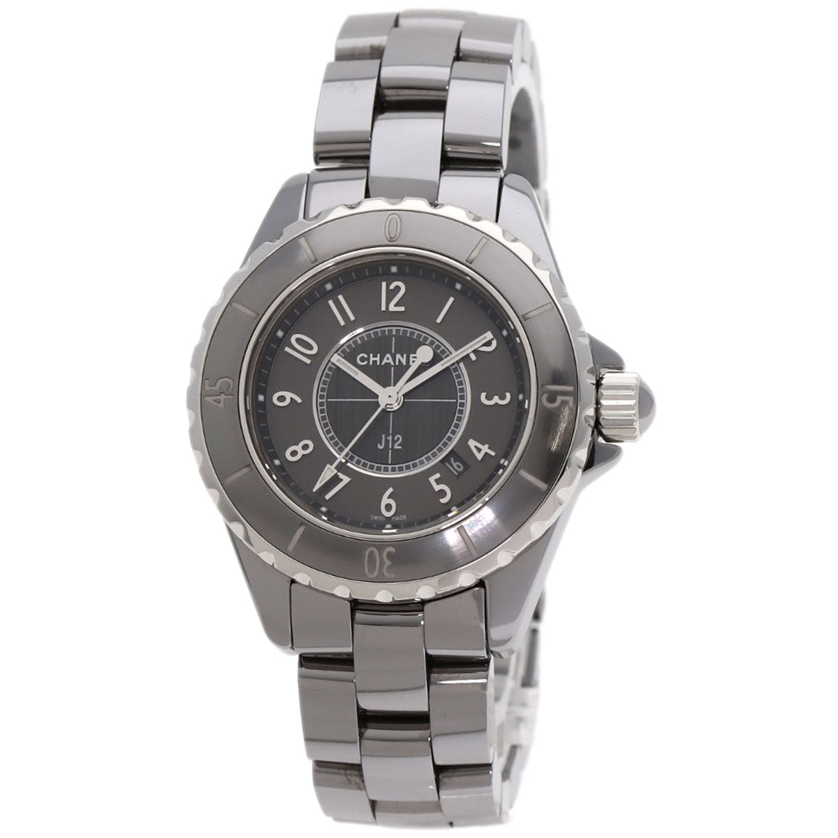 CHANEL Watches Quartz H2978 titanium Silver J12 Chromatic 1.3 " gray dial