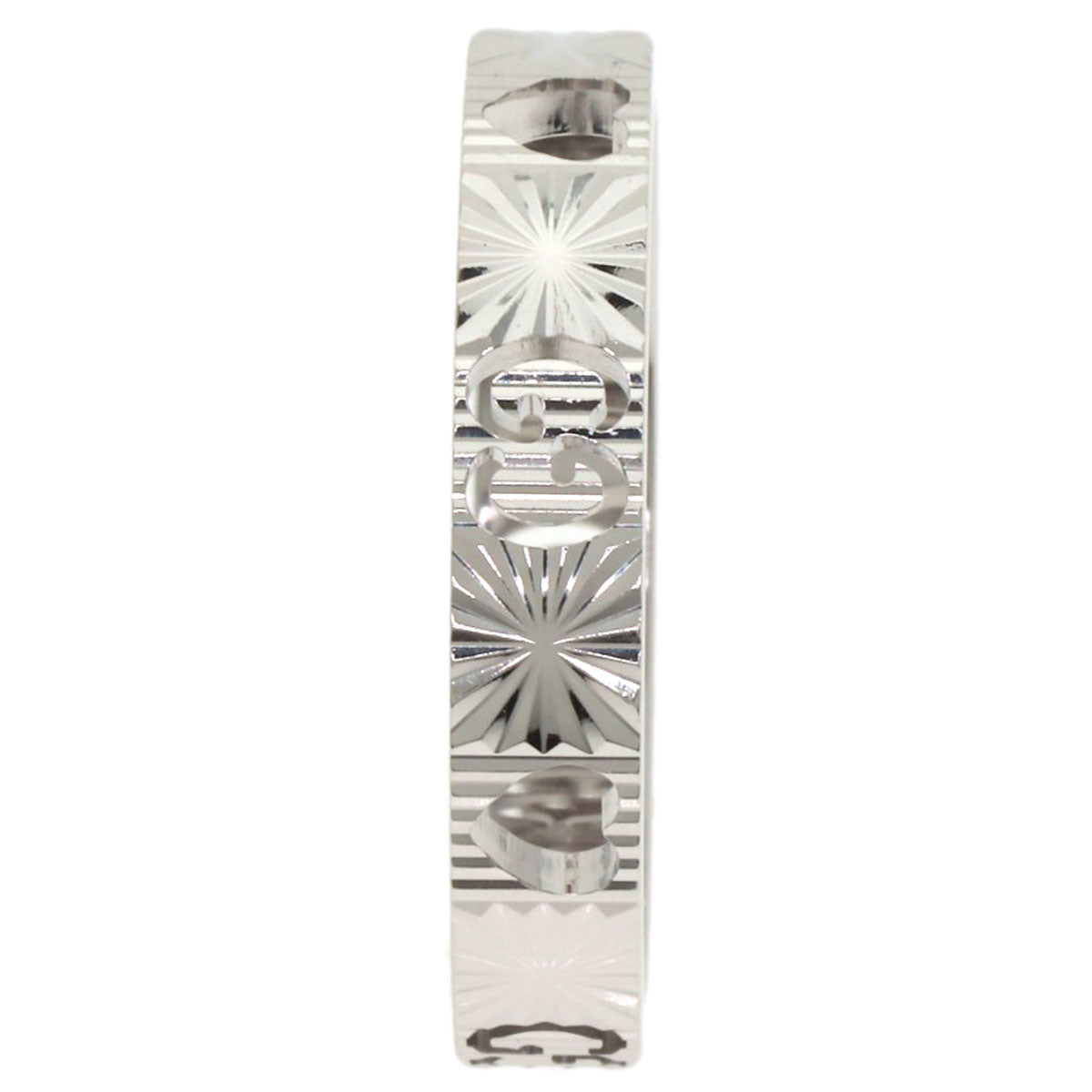 GUCCI Ring K18WG Silver Icon Heart #21