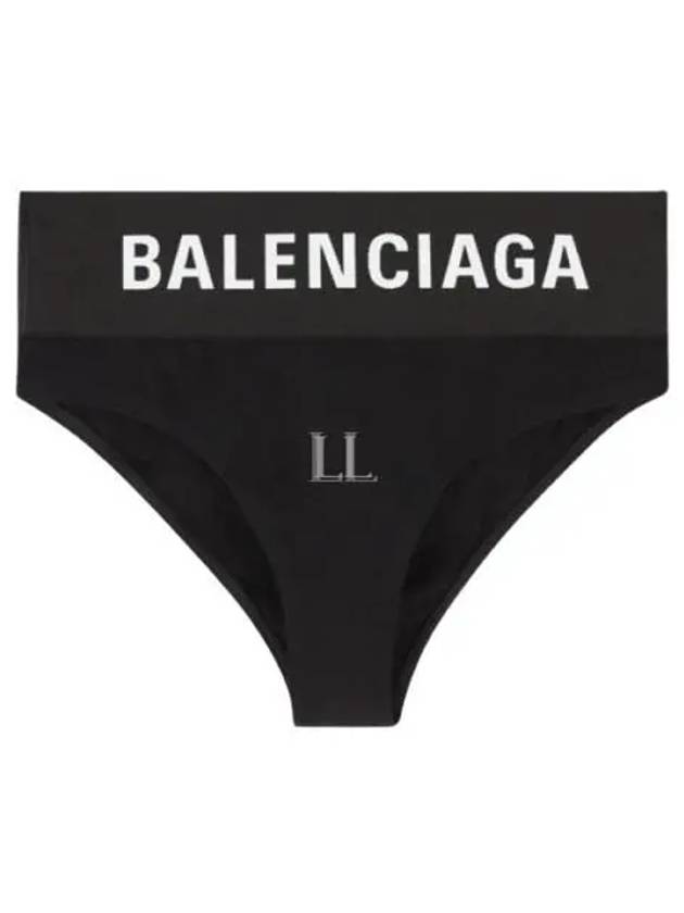 Luxury Balenciaga Trending 2025 Logo Elastic Briefs Black