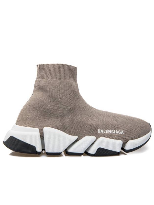 Luxury Balenciaga Trending 2025 Speed 2.0 High Top Sneakers Dark Beige