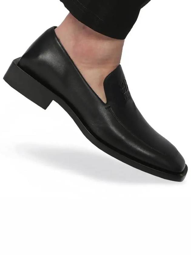 Luxury Balenciaga Trending 2025 BB Logo Square Toe Loafers Black