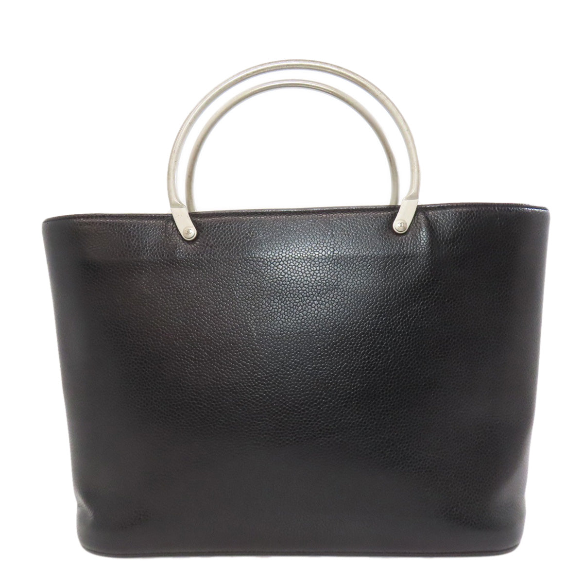 CHANEL Handbag Grained Calfskin Skin black COCO Mark