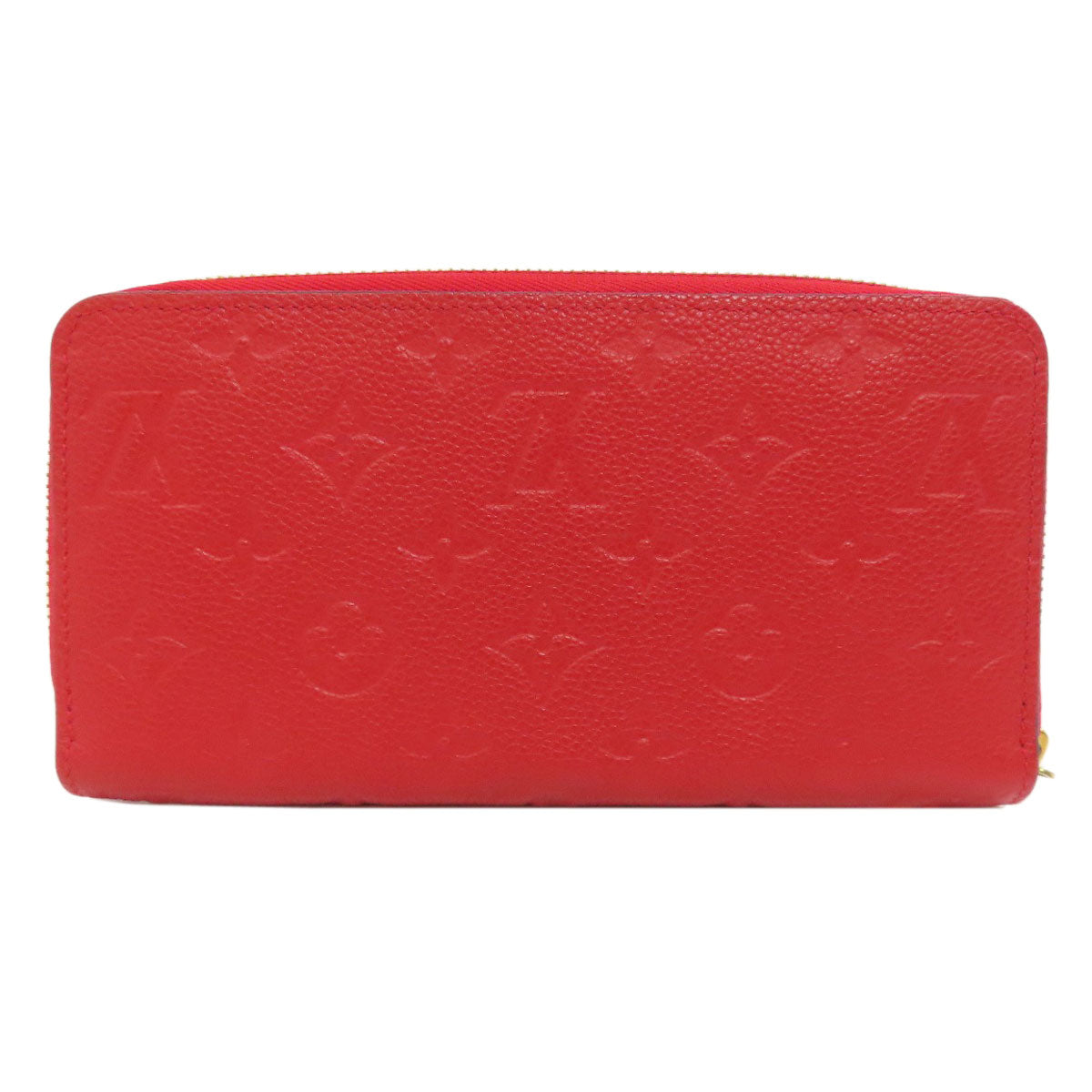 LOUIS VUITTON Long Wallet Purse M63691 Ann Platt Red Zippy wallet