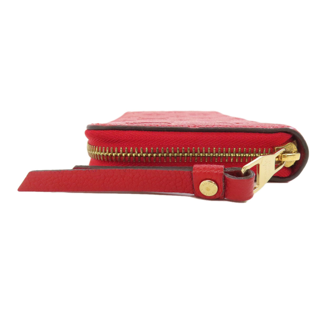 LOUIS VUITTON Long Wallet Purse M63691 Ann Platt Red Zippy wallet