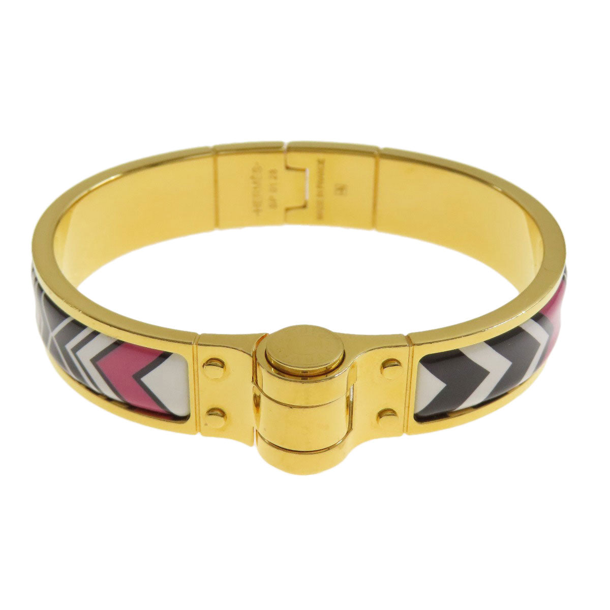 HERMES bracelet Gold Plated gold Charniere Women