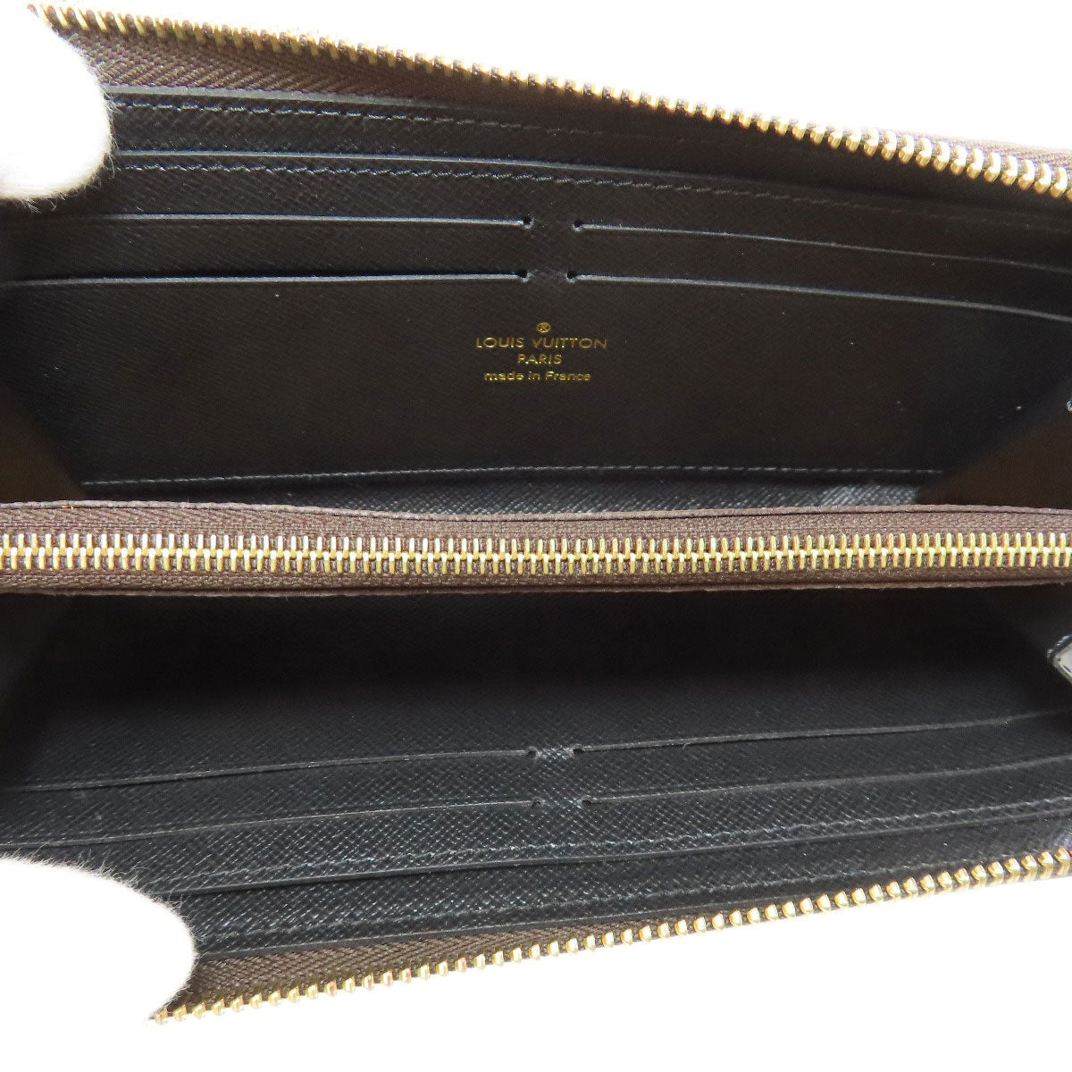 LOUIS VUITTON Long Wallet Purse M82336 Monogram reverse Brown Portefeuille Clemence