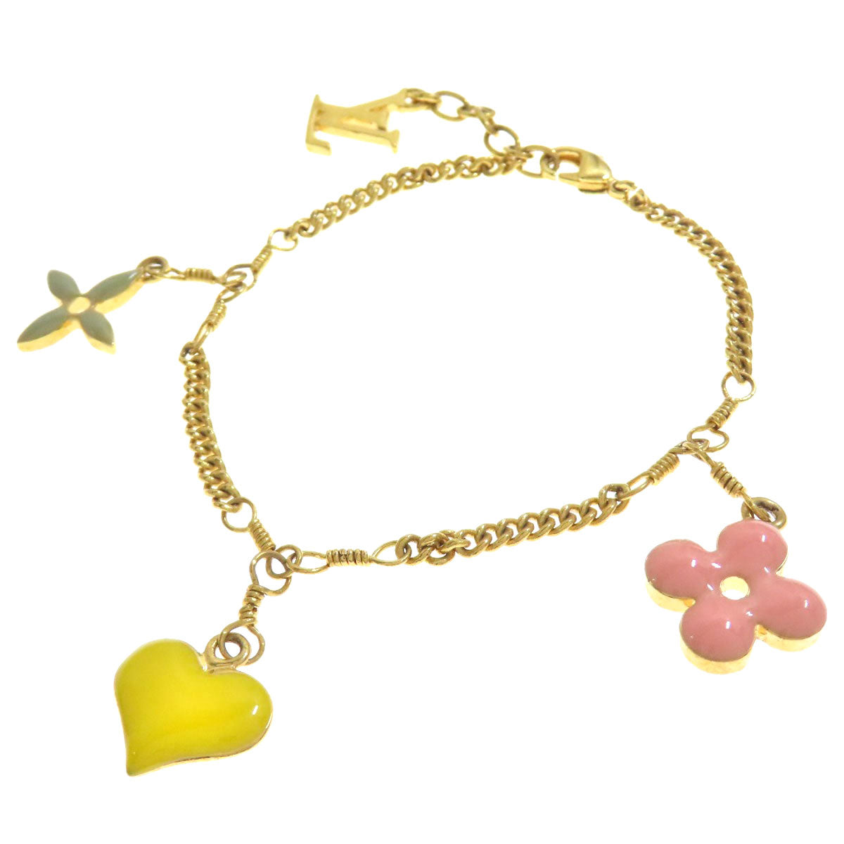 LOUIS VUITTON bracelet M65477 Gold Plated gold Bracelet Sweet Monogram