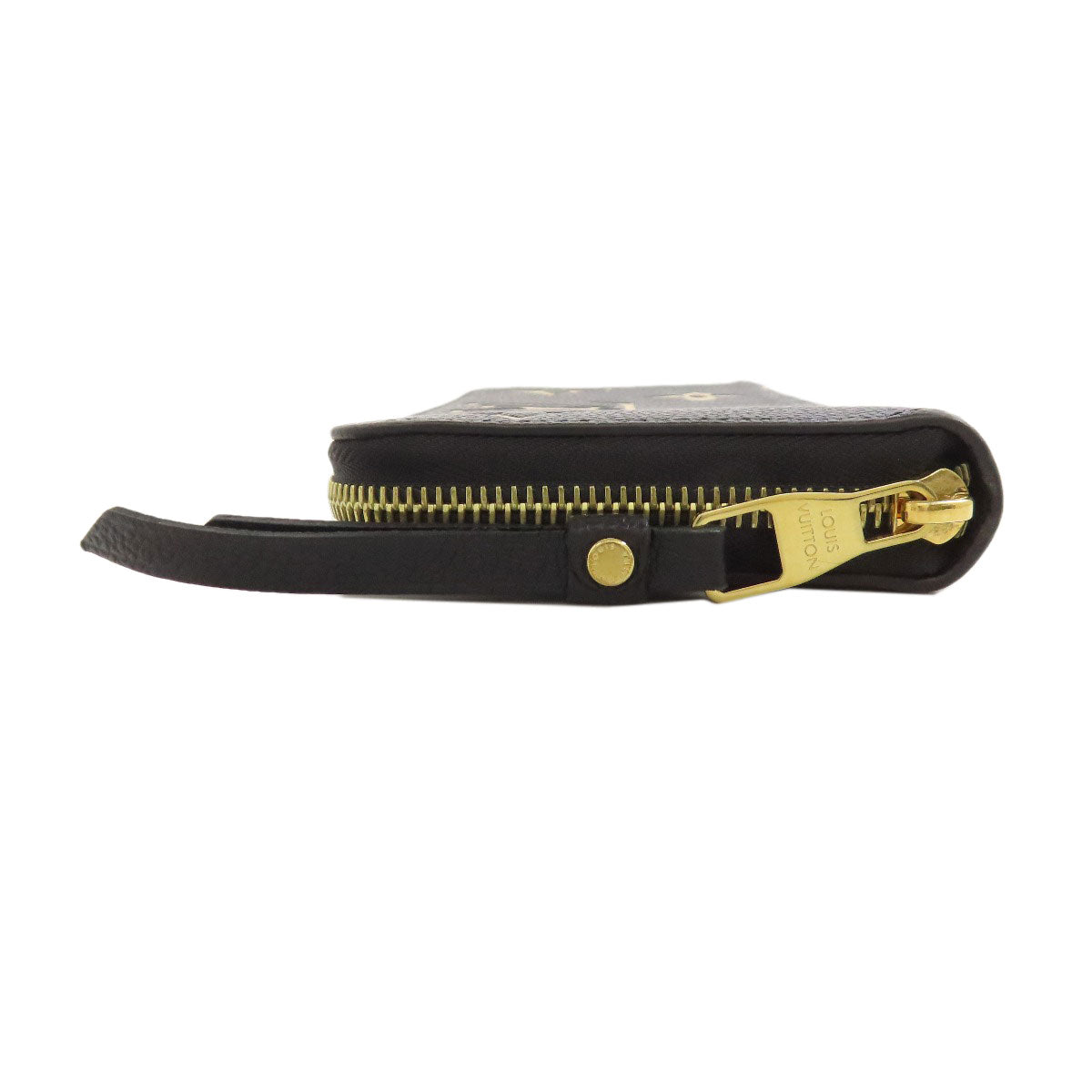 LOUIS VUITTON Long Wallet Purse M80481 Ann Platt black Zippy wallet bicolor