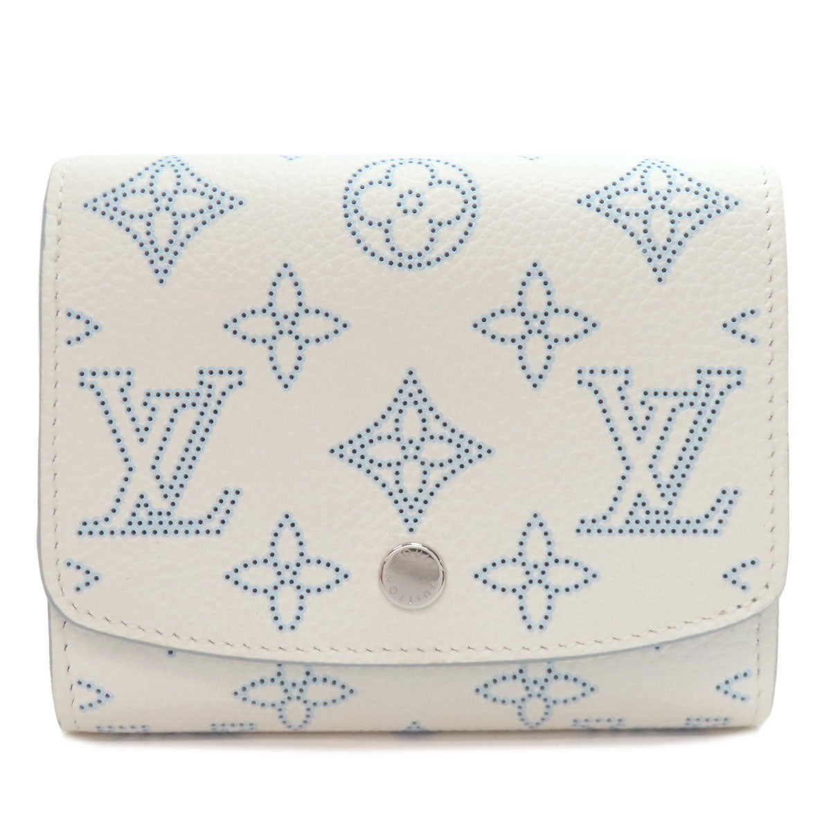 LOUIS VUITTON Bifold Wallet M11802 Mahina leather white Portefeuille Iris Compact Japan Limited Women