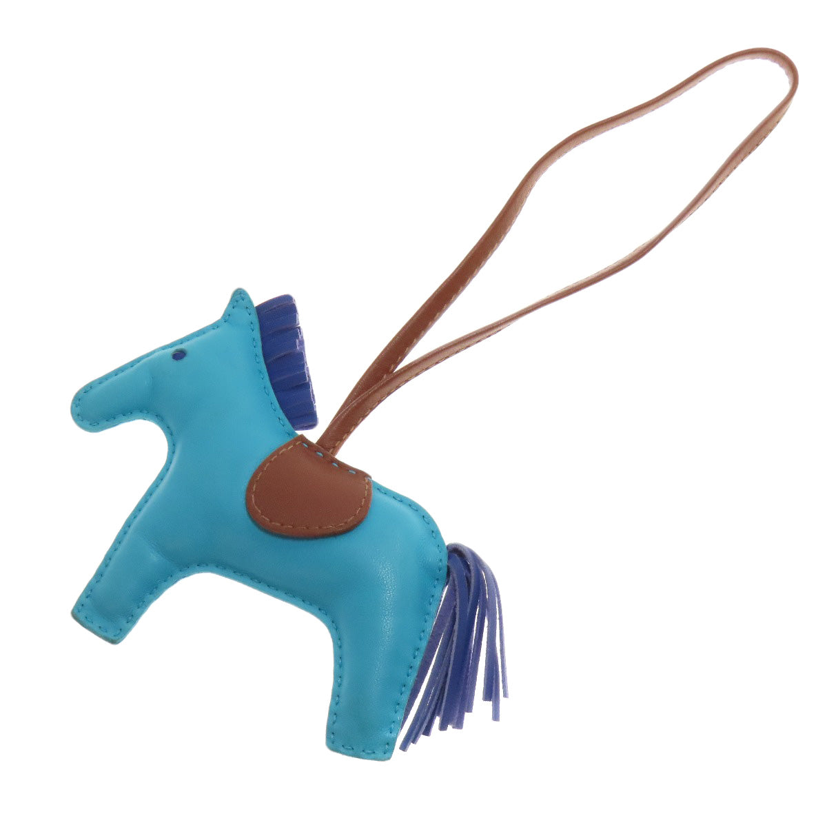 HERMES key ring Anyo Miro blue Rodeo Charm MM Women